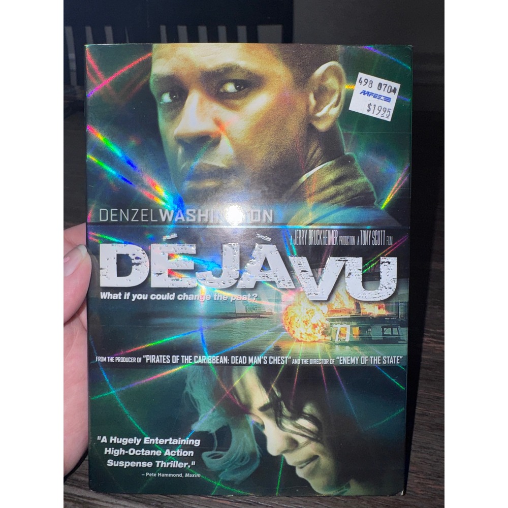 Deja Vu DVD Denzel Washington Tony‎ Scott Action Thriller Holographic Slipcover